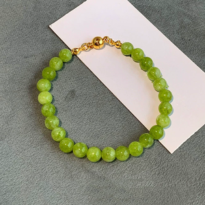 Collar Apilable Elegante y Sencillo con Cuentas de Ágata <span class=keywords><strong>Verde</strong></span> Natural, Diseño Fresco de Verano, para Mujer, Joyería de Moda, Regalo - Product Image 5