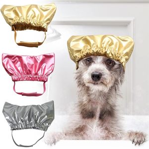 Cat <b>Dog</b> Shower Cap Silver Gold Rose Red Waterproof Ear Cover Bathtub <b>Bathing</b> Accessory - Product Image 2