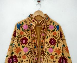 เสื้อแจ็คเก็ตปักลายซูซานีทำมือ เสื้อผ้าฤดูหนาว สไตล์โบฮีเมียน ผ้ากำมะหยี่ คุณภาพสูง ดีไซน์เนอร์ คอลเลคชั่นใหม่ ยูนิเซ็กส์ สวมใส่สบาย - Product Image 5