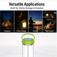 Wiederaufladbare Solar-Notleuchte 78 SMD 360 Grad LED Campinglaterne Tragbare Powerbank-Lampen für Stromausfälle zu Hause und im Freien
