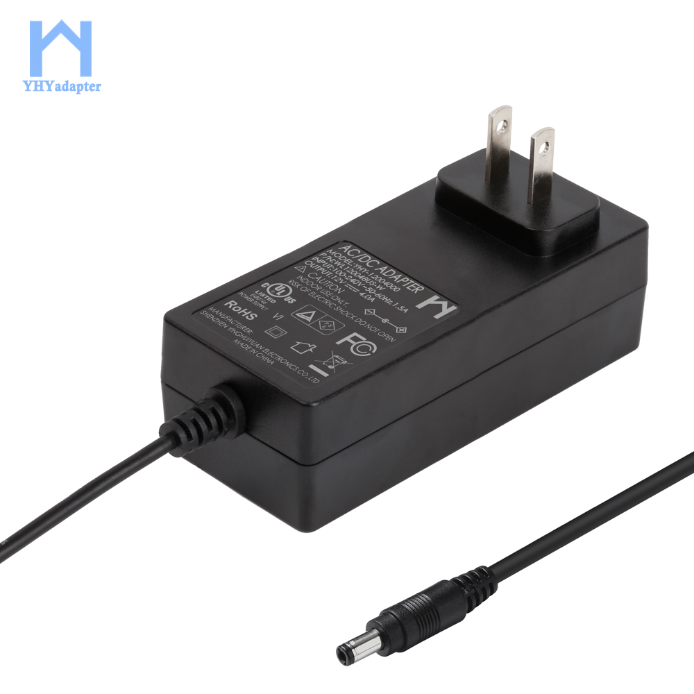 48W Wall Mount cung cấp điện IEC/En/ETL 61347 tiêu chuẩn an toàn AC DC Power Adapter 12V 4A DOE vi cho Led thiết bị adapter