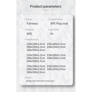 Fairness Xpe personnalisé enfants rembourré doux tapis de jeu Non toxique mousse jouet éducatif jeu de sol ramper bébé tapis de jeu - Product Image 5
