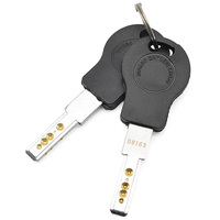 Serrure de coffre-fort GA004 avec trou de perçage informatisé unilatéral, vis M28 de 29 mm, pour meubles, avec 2 clés