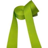 Sangle en tissu rayée de 2,5 pouces de large, de haute qualité, colorée, imitation nylon, pour accessoires de sacs, textile de maison et laisses pour chiens