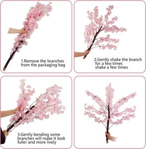 Arbre de cerisier artificiel au prix d'usine, écologique, résistant aux UV, durable, léger, personnalisable, pour extérieur, intérieur, mariage - Product Image 2