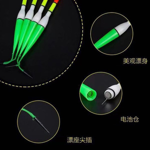 ทุ่นตกปลาเรืองแสงในที่มืด Meinaite ขนาด 13.56 ซม. รูปทรงตัว T พลาสติกน้ำหนักเบา ใช้สำหรับตกปลาในลำธารและแม่น้ำ - Product Image 5