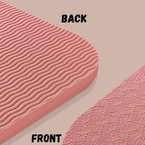 Tapis de yoga personnalisé avec logo imprimé, respectueux de l'environnement, antidérapant, en TPE, tapis de yoga empilable pour femmes - Product Image 5