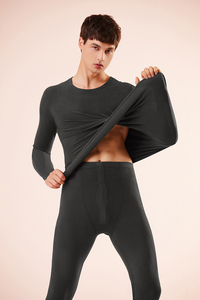 <span class=keywords><strong>Sous</strong></span>-vêtements thermiques pour hommes, respirants, écologiques, antibactériens, antistatiques, ultra-doux, ensemble de caleçons longs épais, couche de base pour le <span class=keywords><strong>ski</strong></span> - Product Image 3