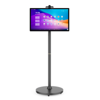 Téléviseur intelligent interactif de 27 pouces, écran tactile rotatif, système d'exploitation Android, alimenté par batterie, téléviseur intelligent portable mobile