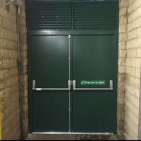 Porte en acier de sécurité ignifugée certifiée par le premier fabricant chinois, idéale pour les projets hospitaliers et scolaires