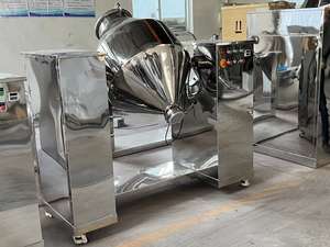 Machine de mélangeur d'agitateur à Double cône SUS304 de haute qualité avec capacité de séchage de moteur et de boîte de vitesses pour le mélange de poudre alimentaire et chimique - Product Image 5