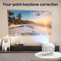 Projecteur Portable T1 1080P HD Tout-en-un Smart Home Cinéma avec Fonction Pan-Tilt, Prêt 3D, Stéréo HIFI pour Maison et Chambre