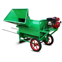 Batteuse multifonctionnelle à moteur essence/diesel pour riz, blé, soja, colza et sésame / Batteuse mobile pour riz paddy