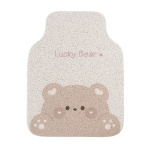 Lucky Bear Car <b>Floor</b> Mats Thick Silk Loop Anti Slip Animal Print Universal Fit - Product Image 5