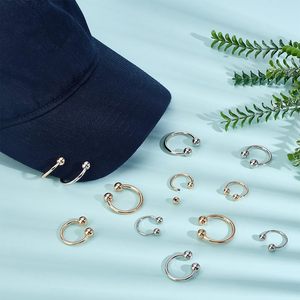 Sizes Pcs C Shape Buckle For Hat Metal Ring Clasps Gold Silver <b>Snap</b> <b>Hooks</b> Round <b>Hook</b> Closure Decorative <b>Snap</b> Rings For Baseball - Product Image 4