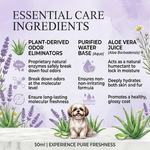 Colonia para <span class=keywords><strong>Mascotas</strong></span> de Larga Duración con Aroma a Lavanda, Spray Desodorante para Perros, Sin Alcohol, Vegano, para el Cuidado de <span class=keywords><strong>Mascotas</strong></span>, OEM - Product Image 4