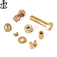 Laiton personnalisé d'usine H59 H62 cuivre Bronze écrous hexagonaux M3 M52 confiture lourde DIN934 DIN555 DIN970 ISO4032 finition polie pour l'exploitation minière