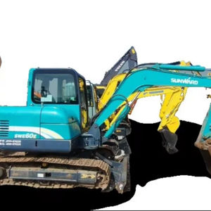 Excavadora hidráulica pequeña multifuncional SWE60E Mini excavadora sobre orugas usada 6 toneladas vendida con un gran descuento - Product Image 1