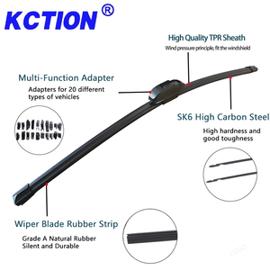 KCTION K-790 çok fonksiyonlu cam sileceği bıçakları abd'de en çok satan 20 adaptörler ile uyumlu yüksek kaliteli silecekler - Product Image 3