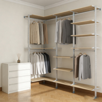 Dressing en métal, cadre en alliage d'aluminium personnalisé, pilier, armoire en métal sur pied