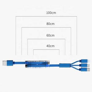 Ys316 Promotion Custom Logo <b>Usb</b> Charger Retractable Charging <b>Cable</b> <b>3</b> in 1 With C Option - Product Image 5