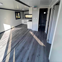 Maison conteneur modulaire préfabriquée de luxe avec 2 chambres et 1 salle de bain, extensible, type capsule, prête à l'emploi