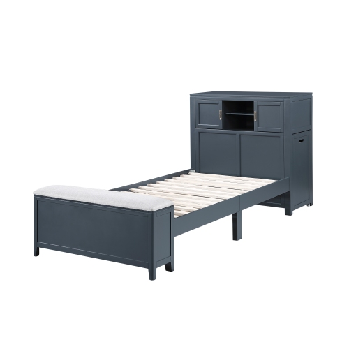 Bleu marine + Bois + Contemporain + Moderne