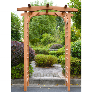 Décor d'extérieur de jardin en <span class=keywords><strong>bois</strong></span>, arbres, pergola de mariage, décorations - Product Image 3