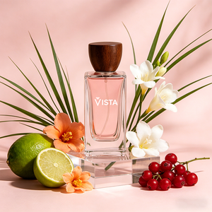 Flaconi di Profumo Quadrati in Vetro con Tappo in Alluminio 30ml/50ml/100ml, Spruzzatore a Pompa, Design Serigrafato Satinato Visa T19-1 - Product Image 2