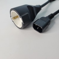 Câble de conversion de châssis C14 vers ue C14 mâle vers prise Schuko Eu prise ca câble de cordon d'alimentation PDU UPS