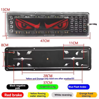 Feux arrière de voiture Devil Eyes Trailer Trucks Car LED Rear Tail Light Red Amber DRL Turn Signal Rear Lamps for Truck Taillight Parts