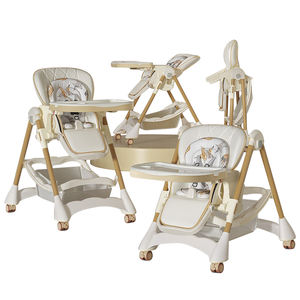 Silla de Comer Multifuncional para Bebés al por Mayor, Silla Alta de Metal y Plástico para Niños, Silla Alta para Alimentar al Bebé con Cojín Suave - Product Image 5