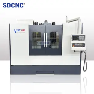 Grande fresadora CNC de 5 eixos CNC Centro de Usinagem Vertical VMC1160