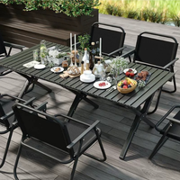 Chaise pliante d'extérieur Ensemble table et chaise en acier au carbone Chaise Clint Portable Camping Loisirs Ensemble de mobilier d'extérieur pliant