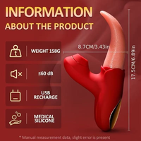 Vibrateurs Réalistes Effet Lèche-Langue et Succion, 10 Fréquences Dynamiques, Rechargeables par USB, Conçus Spécialement pour les Femmes - Offre Spéciale