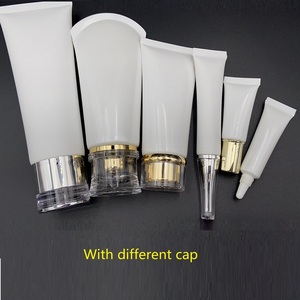 Nhựa Trắng Mềm Nhôm Hose Bao Bì <span class=keywords><strong>3Ml</strong></span> 20Ml 30Ml 50Ml 100Ml 120Ml 150Ml 200Ml 300Ml 350Ml Rỗng Mỹ Phẩm Ống Trong Kho - Product Image 4