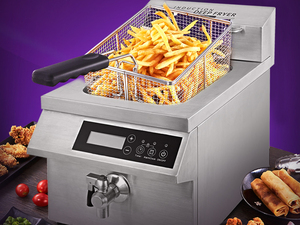 Friteuse Commerciale Prix Usine pour Chaînes de Restauration Rapide AM-CD12F101 – Haute Puissance pour une Chaleur Intense et une Cuisson Rapide et Efficace - Product Image 3