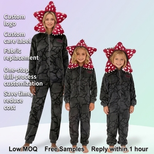 <span class=keywords><strong>Stranger</strong></span> <span class=keywords><strong>Things</strong></span> Venus Flytrap Pyjama thermique décontracté à capuche en flanelle corail pour Halloween, taille 3XL - Product Image 1
