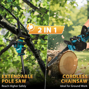 <span class=keywords><strong>เลื่อย</strong></span>โซ่ไร้สายแบบยืดหดได้ ขนาด 12 นิ้ว พร้อมมอเตอร์ไร้แปร<span class=keywords><strong>ง</strong></span>ถ่านในตัว สำหรับผู้ชาย รอ<span class=keywords><strong>ง</strong></span>รับการปรับแต่งแบบ OEM - Product Image 2