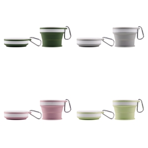 2025 BPA FREE 170Ml Silicone Du Lịch Nước Gấp Cup Với Nắp Tái Sử Dụng Silicone Cốc Cà Phê Đóng Mở Chuyến Đi Cốc - Product Image 1