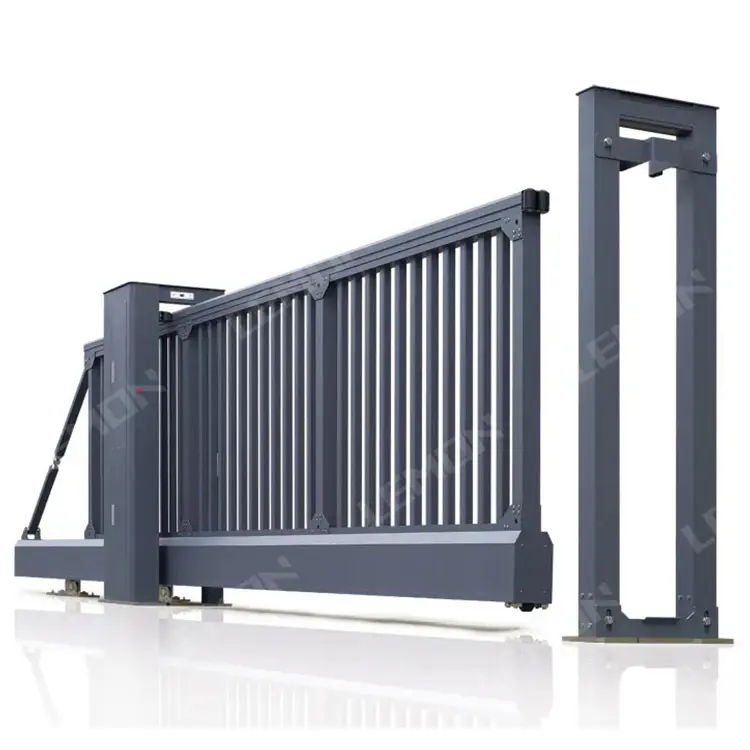 Drive Way Motorized Sliding Photocell Safety Tail Gate New Gate Designs Aluminum Electric Bronze Cantilever Sliding Gates