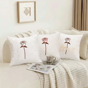 Housse de <span class=keywords><strong>coussin</strong></span> carrée 18x18 en velours super doux, élégante et décorative, pour canapé, salon et chambre à coucher - Product Image 3