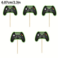 Videospiel-Controller Cupcake-Topper - Gamepad-Kuchenaufsätze Spiel-Themen Geburtstags- und Jubiläumsfeier-Dekorationen