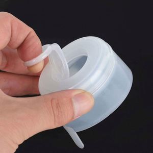 FUXI Professional Suppliers 55MM Food Grade PE Non Spill Cap Pull Ring Ribbed Closure for Cups Custom Logo <b>5ml</b> Capacity Easy - Product Image 3