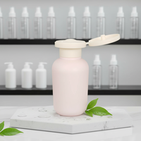Flacon de voyage portable en LDPE 100 ml, finition douce et floquée, pour échantillons de soins de la peau, shampoing et gel douche