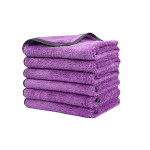 Prix d'usine en gros Couleurs personnalisées Serviettes de nettoyage de voiture en microfibre à séchage rapide Motif de rouleau de coton doux de qualité supérieure - Product Image 6