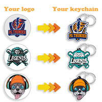 Porte-clés personnalisé en PVC 2D/3D, porte-clés en caoutchouc souple, porte-clés de dessin animé avec logo personnalisé, pendentif de sac, décoration de voiture, échantillon gratuit en gros