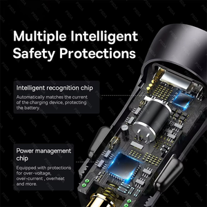 Cargador de coche de 48W, 2 puertos USB tipo C, cargador de encendedor de cigarrillos para coche, carga rápida para <span class=keywords><strong>iPhone</strong></span> 16, adaptador de corriente Xiaomi Samsung - Product Image 4
