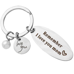 Llavero Personalizado de Acero Inoxidable para el Día de la Madre: Siempre Seré Tu Niño/Niña, el Mejor Regalo para Hija/Hijo - Product Image 4