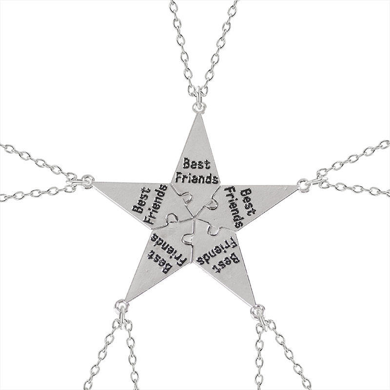 DOPPIA COLLANA CIONDOLO CUORE SPEZZATO PENDENTE BEST - Foto 2